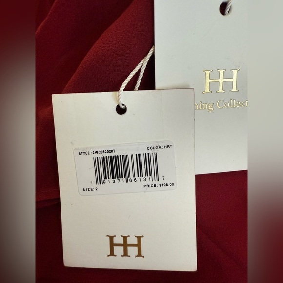 Haute Hippie Silk Chiffon Bibi Ruffled Slip Dress – Heart Red – Size 2 – NWT - Picture 7 of 9